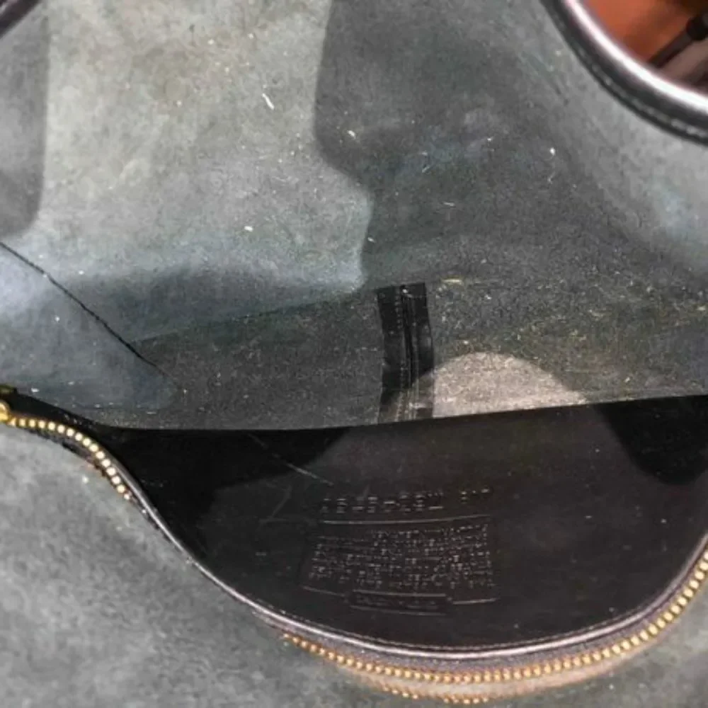 Coach black leather